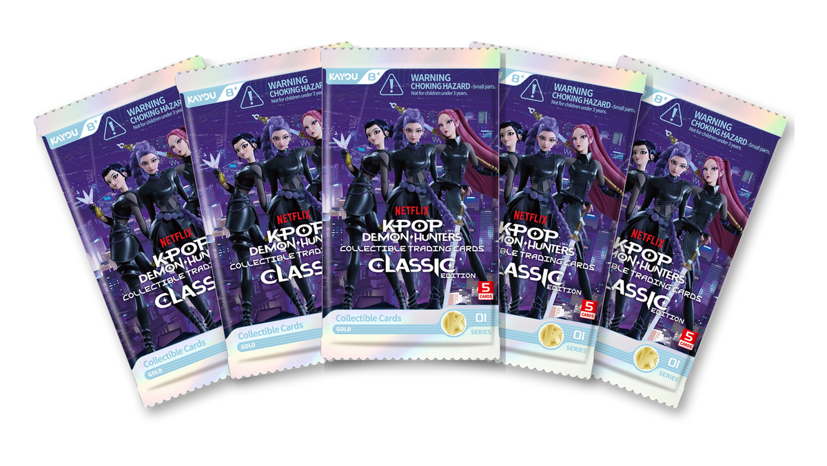 Kayou Kpop Demon Hunters Trading Card Box Netflix (5 packs)