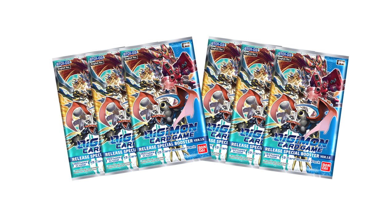 Digimon Card Game Ver 1.5 Booster Pack (6 Packs)