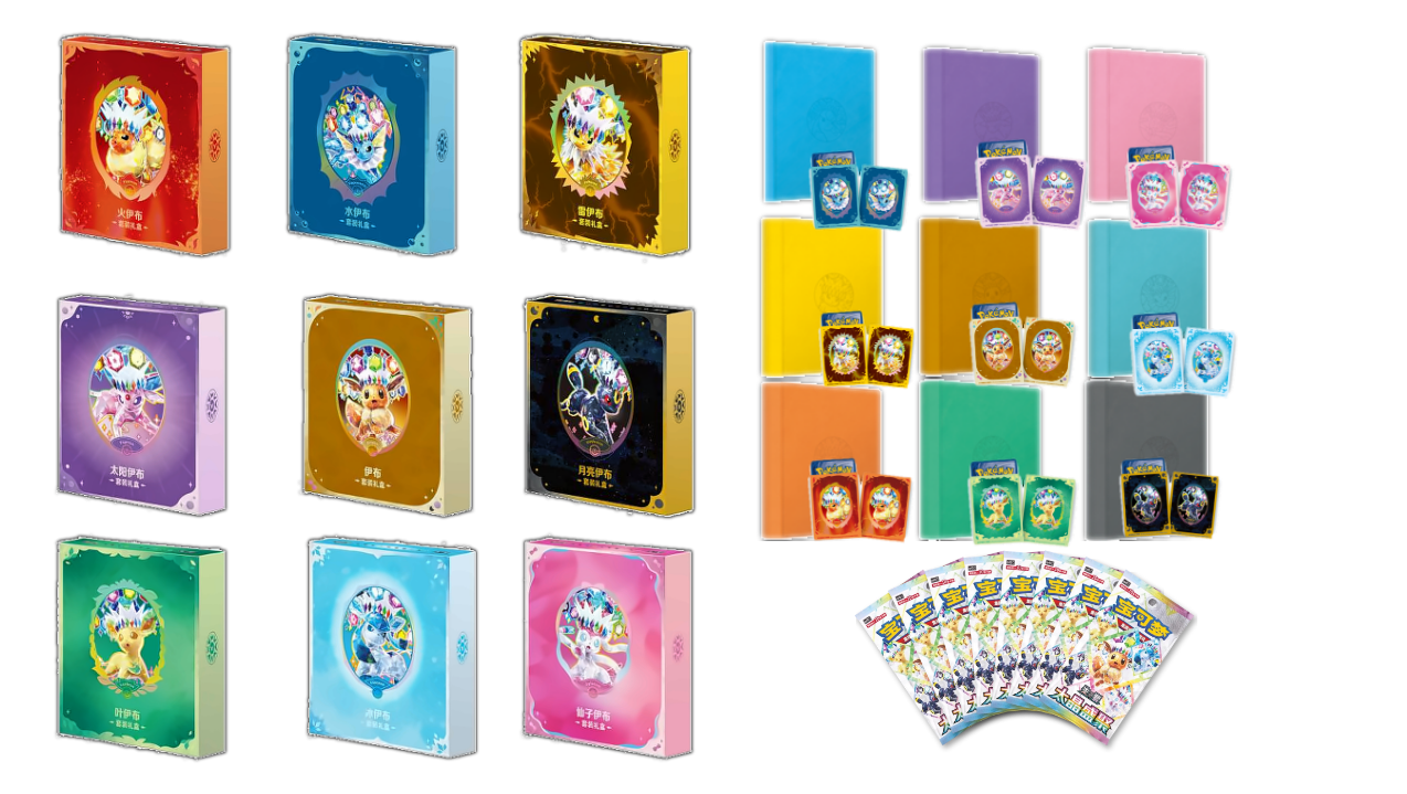 Pokémon TCG Simplified Chinese Terastal Gathering Eeveelution Binder Sets
